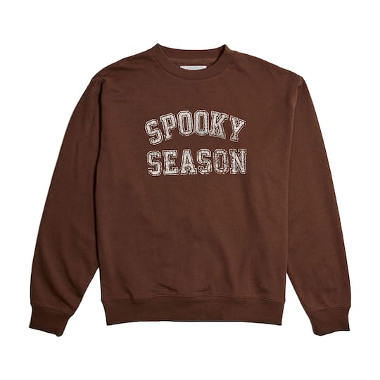 Michaels, Brown Spooky Season Adult Sweatshirt – Category: Halloween T-Shirts